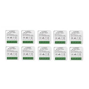 proAMEDEN Interrupteur intelligent ZigBee 3.0 16 A Mini Smart Switch Wifi, module commutateur, compatible avec Alexa et Google Home Assistant, (ZigBee, 10/un) (proAMEDEN, neuf)