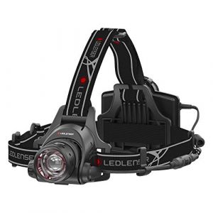 Ledlenser Lampe Frontale LED H14R.2, Rechargeable Batterie Lithium, 1000 lumens, également utilisable 4 Piles AA, Variable en continu, portée de 300 m, câble de Charge USB, Noir (amzbitrage, neuf)