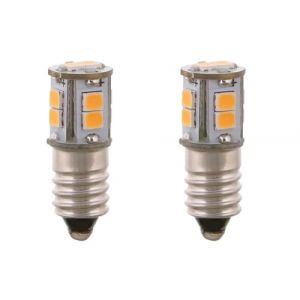 ShuoHui Ampoule LED E10 6 V 10SMD - Culot &agrave; vis - &Eacute;toile de No&euml;l pliable - &Eacute;toile de l'Avent (2, blanc froid) (ShuoHuiTechnology, neuf)