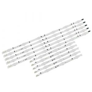 EUETVEXERK Bande de r&eacute;tro-&eacute;clairage LED 10 pi&egrave;ces/Ensemble, Compatible for Samsung UE40H6500 UE40H6670 UE40J6200 UE40J5200 UE40H5500 UE40H6200 UE40H5100 U40J5500AK Bande Lumineuse TV (Meijiaduodianzishangwuyouxiangongsi, neuf)