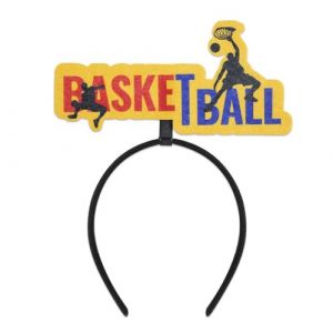 Bandeau de basket-ball confortable pour gar&ccedil;ons et filles en tissu sur le th&egrave;me du sport, accessoire de t&ecirc;te d'&eacute;quipe, esprit, cheerleader, bandeau de basket-ball (GCmandwe, neuf)
