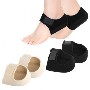 Talonnette Epine Calcaneenne, 2 Paires de Gel Protecteur de Talon, Bandage pour épine Calcanéenne Protecteur de Talon en Silicone Convient pour L'analgésie du Talon Soulagement du Stress (maidezhao, neuf)