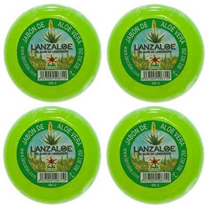 Lanzaloe Aloe Vera savon 100gr x 4 (Aloe Vera Point Fuerteventura, neuf)