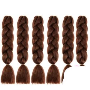 WBLSPA Extensions de Cheveux de tressage de Tresses Jumbo synthétiques pour Femmes Texture Noir Bleu Hair-A37-24inch-CHINA-6Pcs/Lot (guangzhouliyeshangmaoyouxiangongsi 85244, neuf)