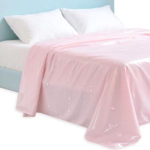 Prot&egrave;ge-matelas imperm&eacute;able en PVC - Housse de matelas jetable r&eacute;sistante &agrave; l'huile - Couvre-matelas anti-taches et anti-d&eacute;chets - Couvre-lit pour massage, spa, canap&eacute; - Coussin d'&eacute;paisseur pour la (YueMeiEr, neuf)