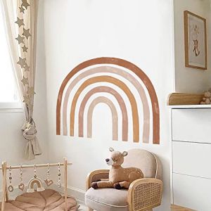 funlife Wall Mural Autocollants Sticker Décoller et Bâton, Prédécoupé Imperméable Grand Arc-en-ciel Mur Décalcomanies Filles de la Pépinière, Aquarelle 80x66.7cm (Astrkiz Home Decor, neuf)