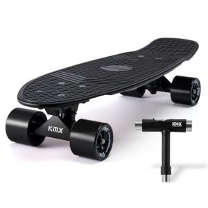 Arrow Board - Skateboard Pro 22 pouces, Skateboard Mini Cruiser KMX pour enfants, adolescents et adultes, Style R&eacute;tro Penny Board (22 pouces Noir Pro) (FR-ARROW BOARD SKATEBOARD, neuf)