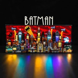 Kit d'&eacute;clairage LED pour Batman : The Animated Series Gotham City, kit d'&eacute;clairage d&eacute;coratif pour Lego Batman : The Animated Series Jouets cr&eacute;atifs (BrickBling Lighting, neuf)