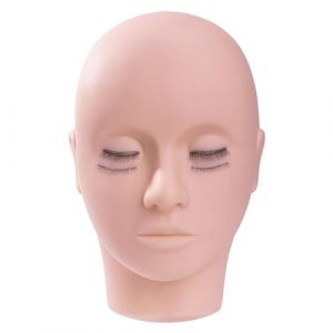 Tête de mannequin pour cils, tête de mannequin pour cils - Mannequin de cils tête de cils - Mannequin réaliste de pratique des cils, mannequin d'extension de cils pour la pratique du (andate, neuf)