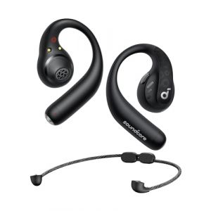 Soundcore AeroFit Pro by Anker &Eacute;couteurs Bluetooth Open Ear, &Eacute;couteurs sans Fil, Confort Optimal, Ajustement s&ucirc;r, Ergonomiques, Son Riche avec LDAC, Bluetooth 5.3, IPX5, 46 Heures de Lecture, App (AnkerDirect FR, neuf)