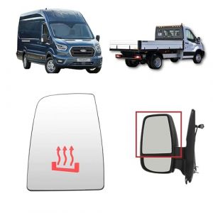 ALIGOPARTS Verre Sup&eacute;rieur Chauffant de R&eacute;troviseur Gauche pour Ford Transit MK8 (2014+) | OEM BK31-17K741-BA, 1823986 (Aligoparts Limited, neuf)