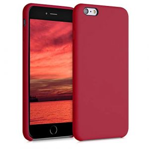 kwmobile Housse Compatible avec Apple iPhone 6 Plus / 6S Plus Coque - Housse de téléphone Protection Souple en TPU Silicone - Rouge Classique (SX-Commerce, neuf)