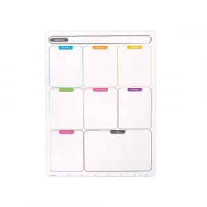 Genérico Tableau magnétique pour réfrigérateur || Calendrier hebdomadaire aimant en 2 tailles (A4 / A3) | Tableau de planification hebdomadaire pour cuisine – Notes de liste de courses | Tableau de (CastellPro Trade, neuf)