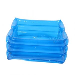 GALPADA Bain de Gonflable Pliable Bleu avec Poignées Bassin Portable pour Spa Piscine et Voyage Bassin de Lavage Compact pour Détente Extérieur (Hargrove Hare, neuf)