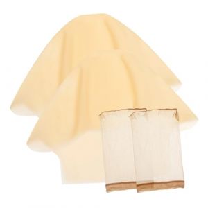 SAFIGLE Bonnet Chauve pour Femme Adulte Silicone et Filet &agrave; Cheveux Kit de Couvre-chef Invisible pour D&eacute;guisement et Nuit (Grand Di, neuf)