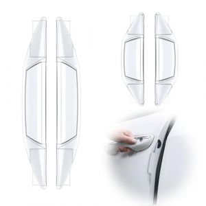 Protection Porti&egrave;re Voiture 4 Pi&egrave;ces - Prot&egrave;ge Porti&egrave;re Voiture Transparent Universel | Anti-Golpes pour Voiture, Auto-Agr&eacute;able et Facile &agrave; Installer pour Bords Contre Rayures (HaoKongDaCheng, neuf)
