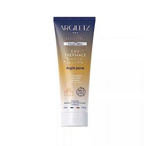 ARGILETZ - Terractiv masque Détox - Eau thermale Bagnoles de l'Orne Argile jaune - Régénère, absorbe et élimine les impuretés (ARCILIA, neuf)