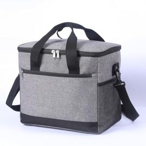 Ruucy Sac Isotherme Repas, 20L Glaciere Souple Isotherme Étanches, Sac Lunch Box avec Bandoulière, Sac Glaciere pour Pique Nique, Travail, Camping, Randonnée, Voyage, Adulte, Homme, Femme (Gris) (WELLBINGDIJSID LIMITED, neuf)
