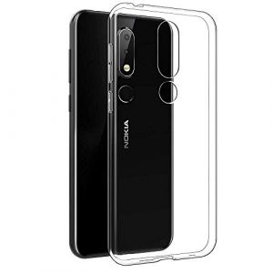 REY Coque pour Nokia 6.1 Plus 2018 - Nokia X6, TPU Transparent en Silicone, Ultra Fine 0.33mm (REY &reg;, neuf)