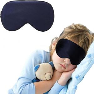 Masque de Nuit Enfant, Soie Douce Masque Sommeil, Masque de Sommeil Enfant Pour Enfants de 5 à 15 ans Bandoulière réglable (TapuStore, neuf)