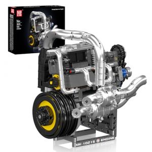 Mould King 10215 Technique Supercar Moteur Pi&egrave;ces de Serrage Kit de Construction, 739+ pi&egrave;ces MOC V12 Motormodellbl&ouml;cke mit Motor, STEM Motorbau Tozeug f&uuml;r Kinder 14+/Adulten Collection Liebhaber (Mould King Creations, neuf)