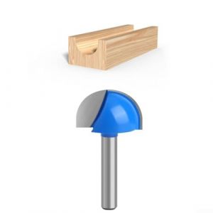 Fraise &agrave; d&eacute;foncer avec 6 tiges de 35 mm &agrave; fond rond, convient pour les applications de travail du bois, y compris le routage, la gravure et les d&eacute;tails de porte d'armoire (6,35 mm) (xiao wei store, neuf)