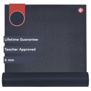 Manduka Pro Tapis de yoga &eacute;cologique, certifi&eacute; Oeko-Tex, sans produits chimiques, adh&eacute;rence haute performance, rembourrage ultra dense pour le soutien et la stabilit&eacute;, bleu nuit, 180 x 66 cm (greenyogashop, neuf)