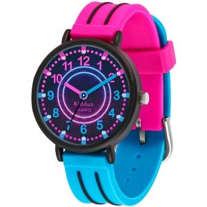 Kiddus Montre Enfant Fille, à partir de 5 Ans, 3ATM et 5ATM, Montre Éducative Analogique pour Enfants, Cadeau Junior Apprentissage (Kiddus, neuf)
