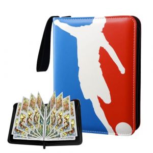 Volumoon Album pour cartes &agrave; collectionner, 4 poches, 50 pages, pour 400 cartes, album pour cartes de football, classeur pour cartes Pok&eacute;mon, album pour jeux de cartes &agrave; collectionner avec fermeture (YELLOW RICHMAN LIMITED, neuf)