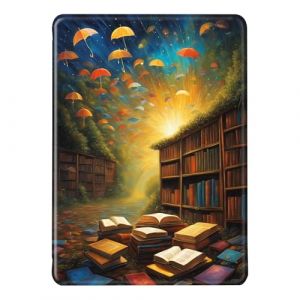 Coque Kindle Paperwhite 2021 6.8" Cuir Flip Etui Silicone Ultra Mince Auto Veille ou R&eacute;veil Case Falaise Prairie Tranquille Mod&egrave;le Housse pour Kindle Paperwhite 11e G&eacute;n&eacute;ration 2021 (8) (SGKITM, neuf)