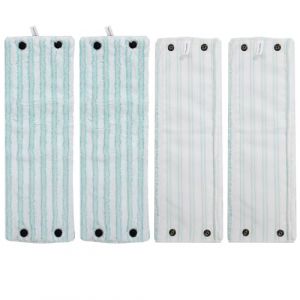 Lot de 4 serpillere microfibre pour Leifheit Combi/Clean Twist M Micro Duo, adapt&eacute;es &agrave; tous types de sols, housse de rechange pour Leifheit Serpilli&egrave;re &agrave; haute absorption et superbe effet d&eacute;tachant (ORBU BLIND S.R.L., neuf)