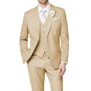 HUUTOE Costume de bal 3 pièces pour homme - Coupe ajustée - Costume de smoking pour homme - Taille 3XL (chongchongchong, neuf)