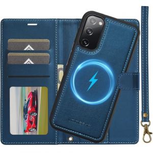 Coque pour Samsung Galaxy S20 FE 4G/5G, 2 en 1 Amovible Housse en Cuir Etui Folio à Clapet Dragonne, Portefeuille RFID Blocage, Béquille, Fentes pour Cartes, Folio Magnetique Etui pour Samsung S20 FE (Nshkeji, neuf)