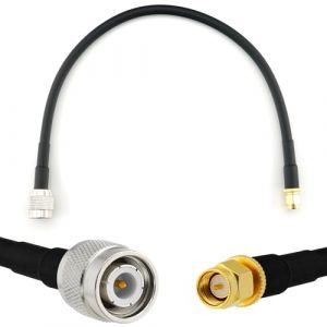RANGEFUL TNC m&acirc;le vers SMA m&acirc;le 30cm c&acirc;ble coaxial &mdash; cable d'extension HF240 (LMR 240 &eacute;quivalent) etanche &mdash; rallonge TNC SMA pour Antenne CB Radio Amateur Sans fil Radio WIFI adaptateur UHF VHF (CRAFSTOR, neuf)