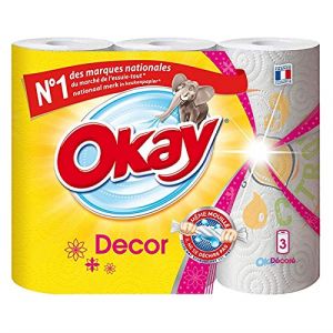 OKAY - Essuie-Tout Décor 3 Rouleaux - L'unité - Offre Special (Les Trois Mousquetaires, neuf)