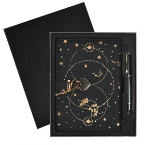 Zuxbolf Journal Intime avec Cadenas A5 Cahier Journal 192 Pages Agenda Secret Adulte Journal Intime avec Cadenas Cle avec Stylo &agrave; Bille en M&eacute;tal et Coffret Cadeau, Noir (PAULS PETERSONS, neuf)