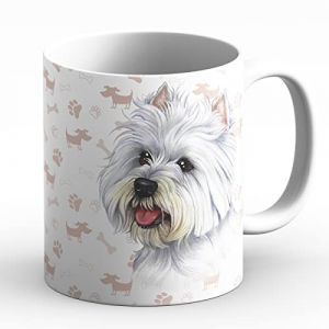 power gift WESTIE (B) - Tasse A Caf&eacute; Ou Pour Le The. Tasses Avec Motif De Chien et Chat. Votre Animal Prefrere &ndash;Parfait Pour Les Amoureux des Animaux. Mug En C&eacute;ramique. (power gift, neuf)