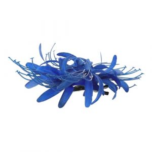 Mikinona &eacute;pingle &agrave; cheveux fleur artificielle c&eacute;libataire pinces &agrave; cheveux tropicales Mariage rose accessoires de cheveux avec accessoires pour cheveux pince &agrave; cheveux fleur polyester Bleu (Dawn Cedar, neuf)