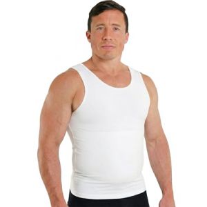 Esteem Apparel - Max D&eacute;bardeur Gainant pour Hommes V&ecirc;tement de Compression pour le Torse et le Ventre Sous-v&ecirc;tement Sculptant (Blanc, 3XL) (Esteem Apparel Europe, neuf)