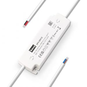 illuburg Transformateur LED 12V 20W &Eacute;tanche IP44 Plat Sans Scintillement LED Bloc d'Alimentation Driver Power Supply (ABC-Power, neuf)