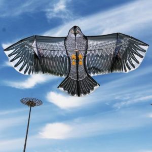 ARSBORUI Cerf Volant Effaroucheur Oiseaux, Effaroucheur À Oiseaux, Cerf Volant Effaroucheur avec Yeux Réfléchissants, Cerf Volant Anti Oiseaux Bird scarer Kite pour pour Jardin Et Ferme (1 pièce) (Aispring, neuf)