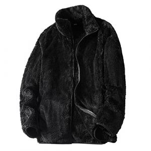 Sweat Polaire Femme Veste Zipp&eacute;e Femme Polaire Veste Sans Capuche Chaude Pull Pilou Pilou Doux Confy Oversize Sweats Fashion Elegant Sweat Thermique Confortable Manteau Pour Automne Et Hiver (Haojidianzi, neuf)