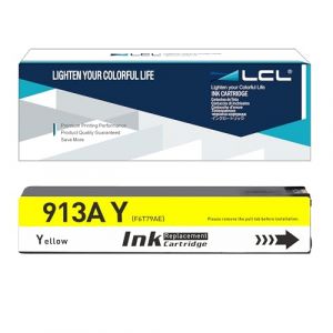 LCL 913A Jaune Cartouche d'encre Compatible pour HP 913A F6T78AE Compatible pour HP PageWide 352dw MFP 377dw Pro 452dn 452dw 452dwt 477dn 477dw 477dwt 552dw 577dw 577z (1-Pack) (Great Office, neuf)