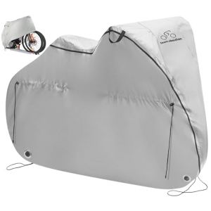 Team Obsidian Housse Velo Exterieur Protection - Bache Velo Exterieur 300D pour 1 à 3 Vélos - Housse de Vélo Impermeable pour le Voyage et le Transport - Bâche Extérieur Imperméable (SX-Commerce, neuf)