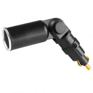 Web Truck Adaptateur pour camion avec prise DIN et prise EURO, 12 V, 24 V, 15 A, pivotant, court, DIN/ISO, pour voiture, camion, moto, scooter, VTT (WEB TRUCK, neuf)