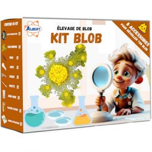 Albert® Kit Blob Vivant – Expérience Scientifique Complète – Éveille Ton Blob en 24h – Cadeau Original et Éducatif dès 14 Ans – Jeu Scientifique & Ludique – DIY Science (Nopalia, neuf)