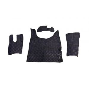 Set Tapis de Sol Tapis Moteur Couverture pour Camion DAF XG 2022+ (Noir avec Coutures Bleues) (VN Vision, neuf)