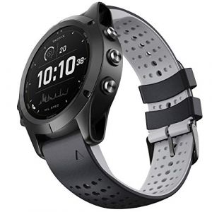 NotoCity Bracelet Fenix 6/Fenix 6 Pro en silicone souple de 22 mm de largeur pour Garmin Fenix 7/Fenix 6/Fenix 5/Fenix 5 Plus/Fenix 6/Fenix 6 Pro/Forerunner 935/Forerunner 945/Approach S60 noir (NotocityEU, neuf)