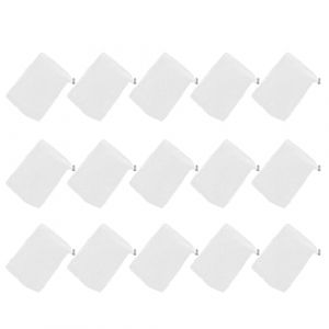 PLAFOPE 15 Pi&egrave;ces Lot de Pochettes Exfoliantes pour Savon Maille Blanche Sac Filet Savonnette Ajustable pour Ext&eacute;rieur Pochette Moussante pour Nettoyage et Exfoliation (Comexs, neuf)