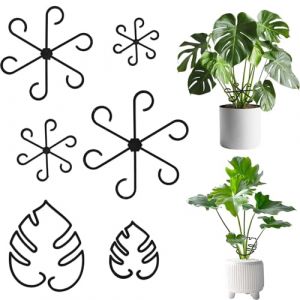 Colexy 16 Pi&egrave;ces Support pour Plantes, Supports de Tige de Plastique, Plusieurs Tailles, Clips pour Plantes Interieur pour Tuteur pour Monstera,Fleurs,Roses,Tomate (Noir) (nightyxi, neuf)